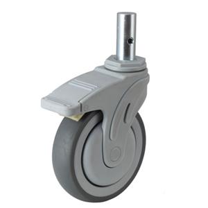 Rotating Medical Mute Hospital Trolley Caster with Brake